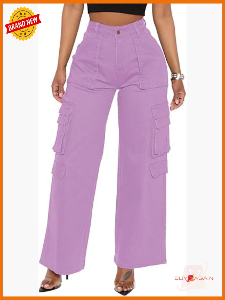 High Waist Cargo Pants Baggy Y2k Streetwear With Pockets